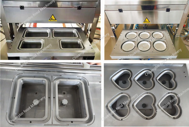 Plastic Tray Sealing/Packing/Packaging/Processing/Wrapping Equipment for Vegetables Fruits Beef Pork Chicken Meat Fish Shrimp Gadus Seafood Restaurant Fast Food