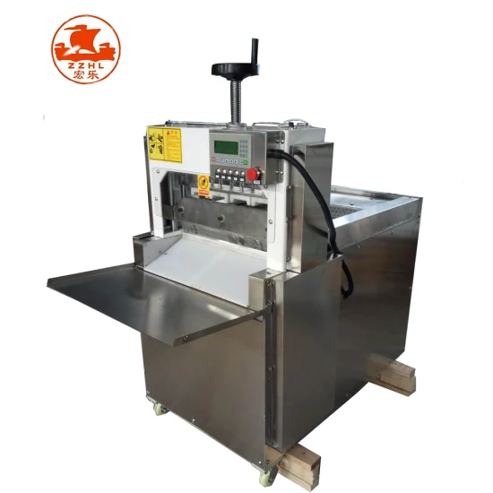 Fabrikwurst Kommerzielle Tiefkühl- und Schleifmaschine Hot Pot Slicer Automatische Fleischschneidemaschine